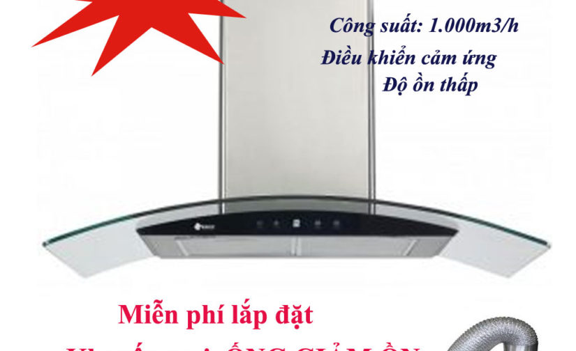 Máy hút mùi kính cong Arber AB700N
