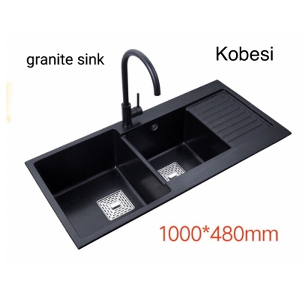 10048-ÐÁ-ÐEN-) CHẬU ĐÁ 10048 MÀU ĐEN (MODEL: KB 10048 ĐÁ ĐEN ) - Ảnh 1