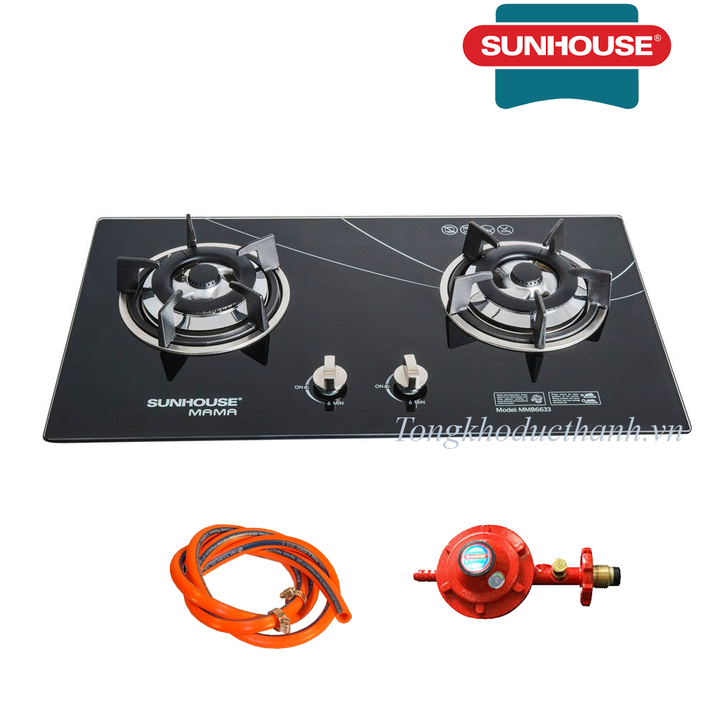 6633 Bếp gas âm kính SUNHOUSE MAMA MMB6633 - Ảnh 1