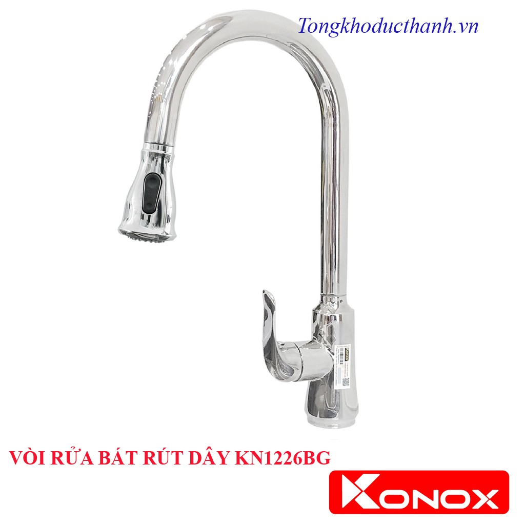 KN1226BG VÒI RỬA BÁT konox RÚT DÂY KN1226BG - Ảnh 1