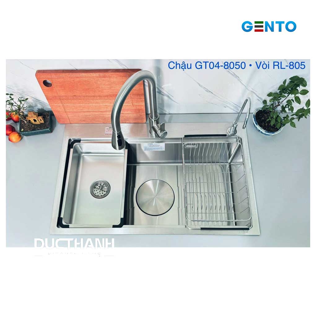 8050 Chậu rửa Gento GT04-8050 Inox 304 - Ảnh 1