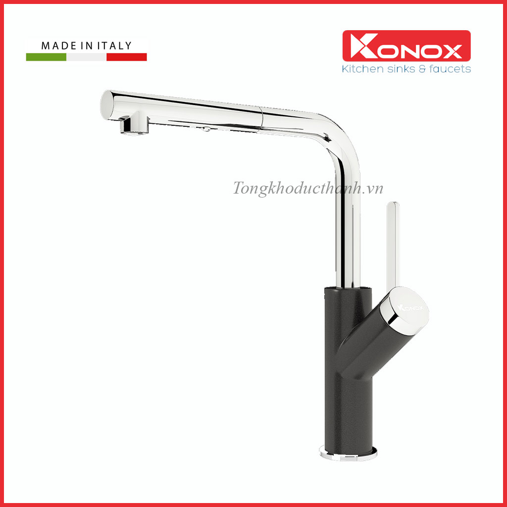 Vòi-rửa-bát-konox-Artan-Black Vòi-rửa-bát-konox-Artan-Black