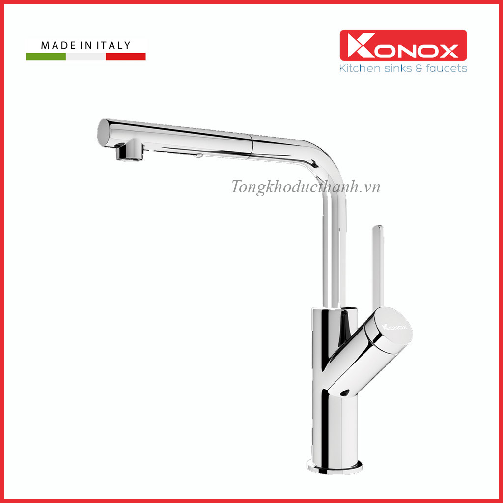 Vòi-rửa-bát-konox-Artan-Chrome Vòi-rửa-bát-konox-Artan-Chrome