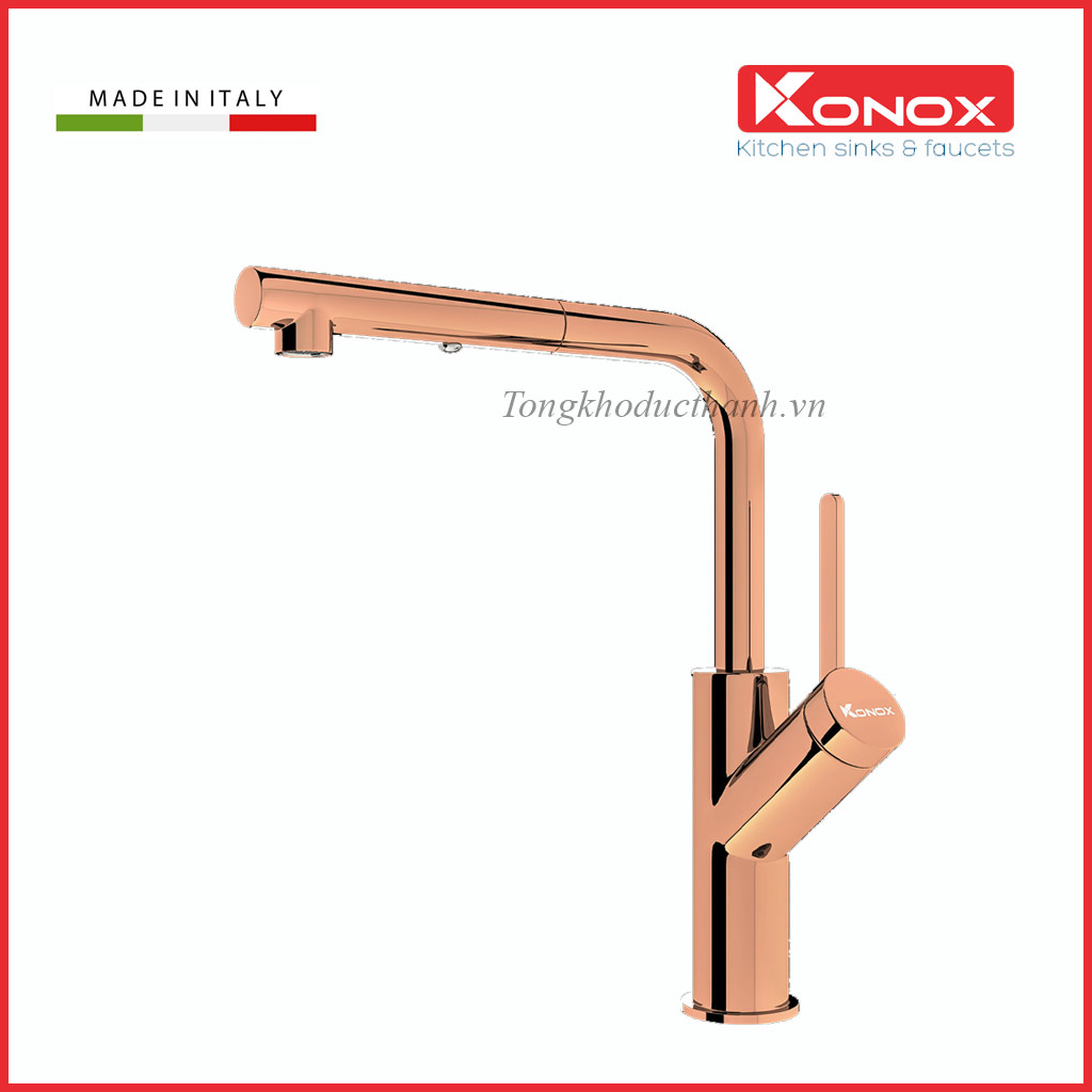 Vòi-rửa-bát-konox-Artan-Rose-Gold Vòi-rửa-bát-konox-Artan-Rose-Gold