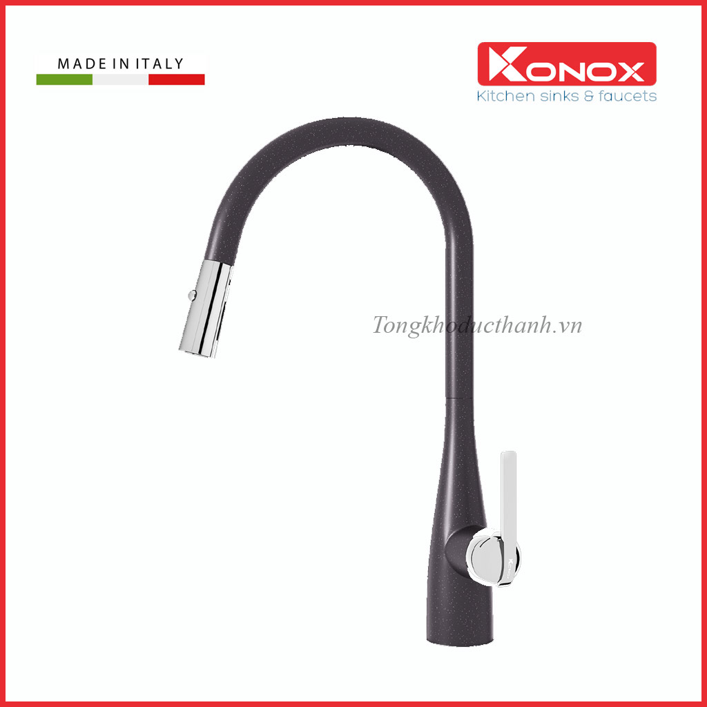 Vòi-rửa-bát-konox-Curva-Black Vòi-rửa-bát-konox-Curva-Black