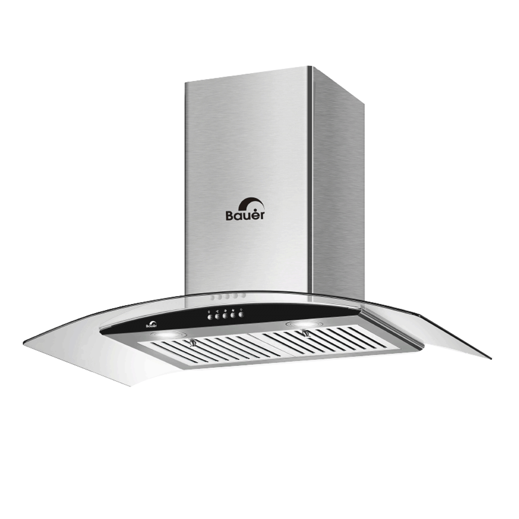 bauer-70ec3 Máy hút mùi Bauer 70EC3 lưới lọc mỡ Inox ( KT 70/90cm) siêu êm - Ảnh 1