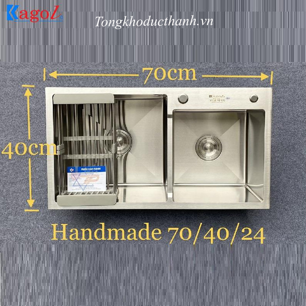 Chậu-rửa-bát-Kagol-K7040-hai-hố-lệch Chậu-rửa-bát-Kagol-K7040-hai-hố-lệch