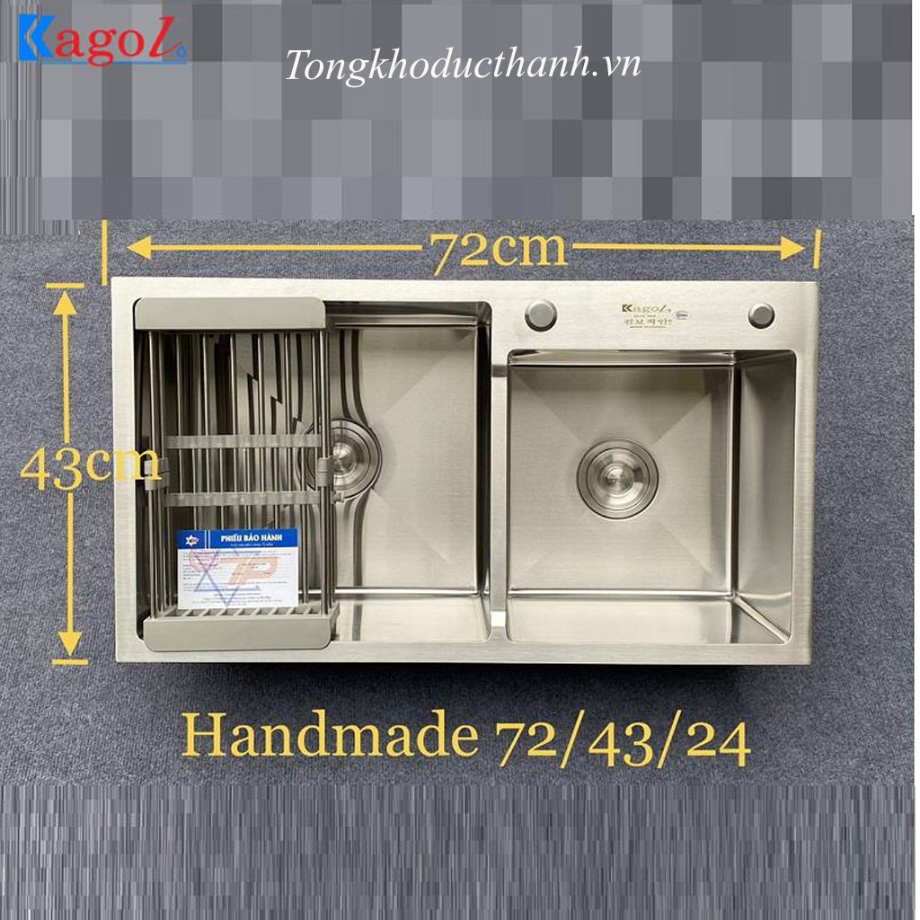 Chậu-rửa-bát-Kagol-K7243-hai-hố-lệch Chậu-rửa-bát-Kagol-K7243-hai-hố-lệch