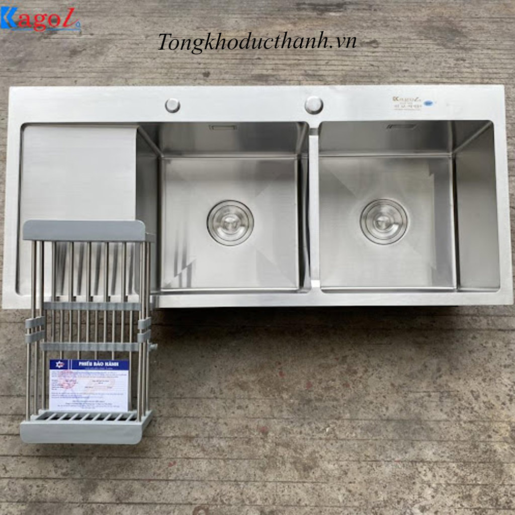 Chậu-rửa-bát-inox-304-Kagol-K10045-304-có-bàn-chờ Chậu-rửa-bát-inox-304-Kagol-K10045-304-có-bàn-chờ