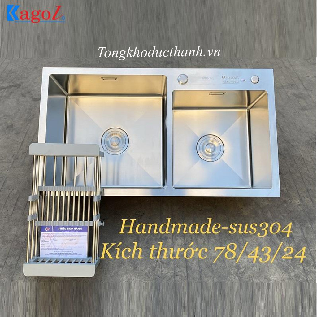 Chậu-rửa-bát-inox-304-Kagol-K7843-304-lệch Chậu-rửa-bát-inox-304-Kagol-K7843-304-lệch