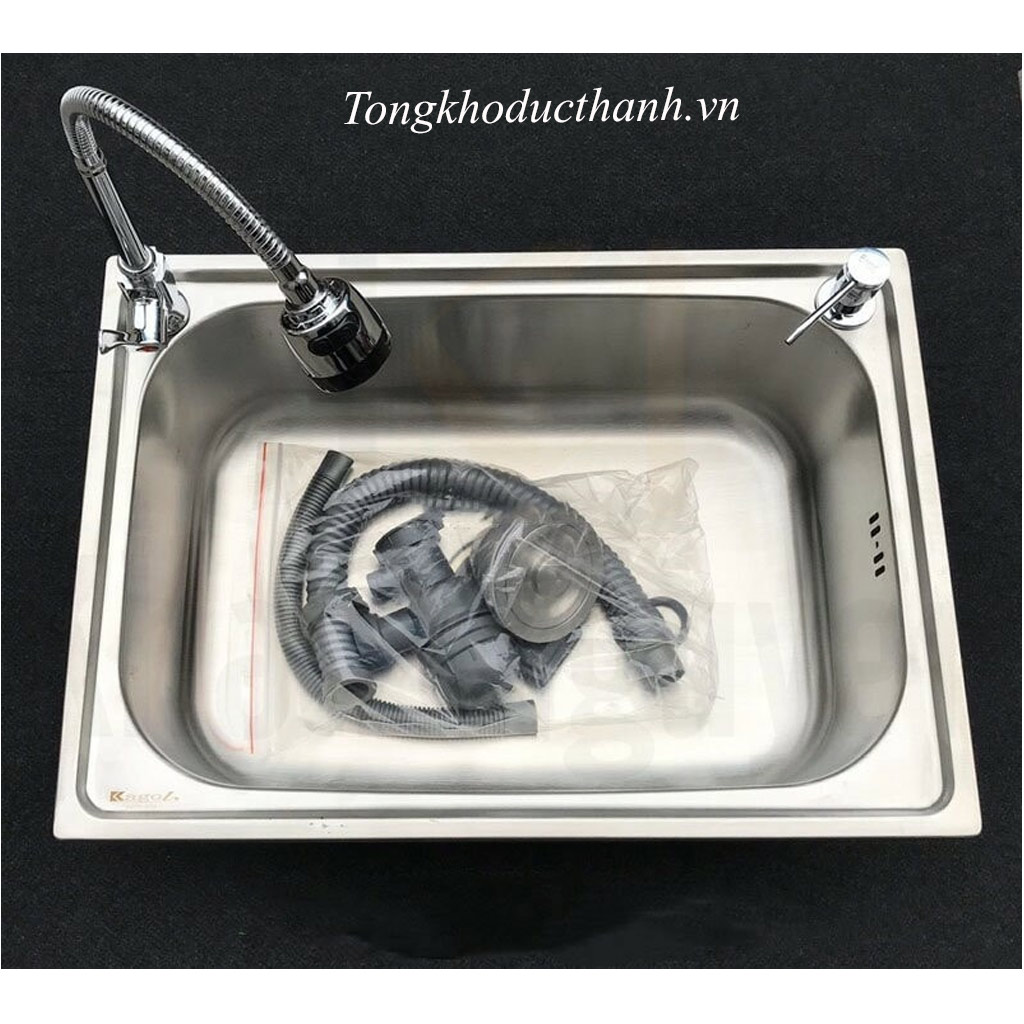 Chậu-rửa-inox-dập-1-hố-Kagol-P6043 Chậu-rửa-inox-dập-1-hố-Kagol-P6043