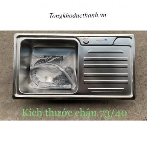 Chậu-rửa-inox-dập-1-hố-có-bàn-chờ-Kagol-P7340B