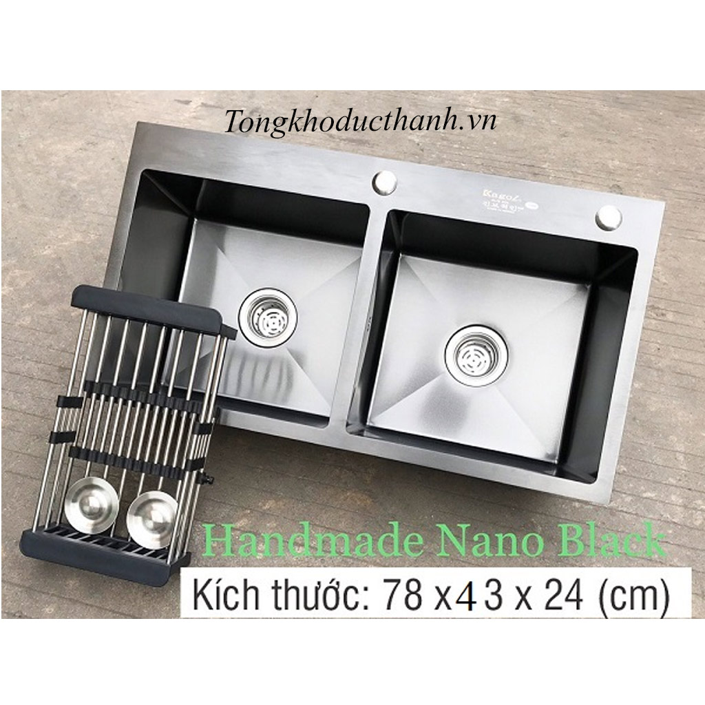 Chậu-rửa-nano-đen-Kagol-KND7843-cân Chậu-rửa-nano-đen-Kagol-KND7843-cân