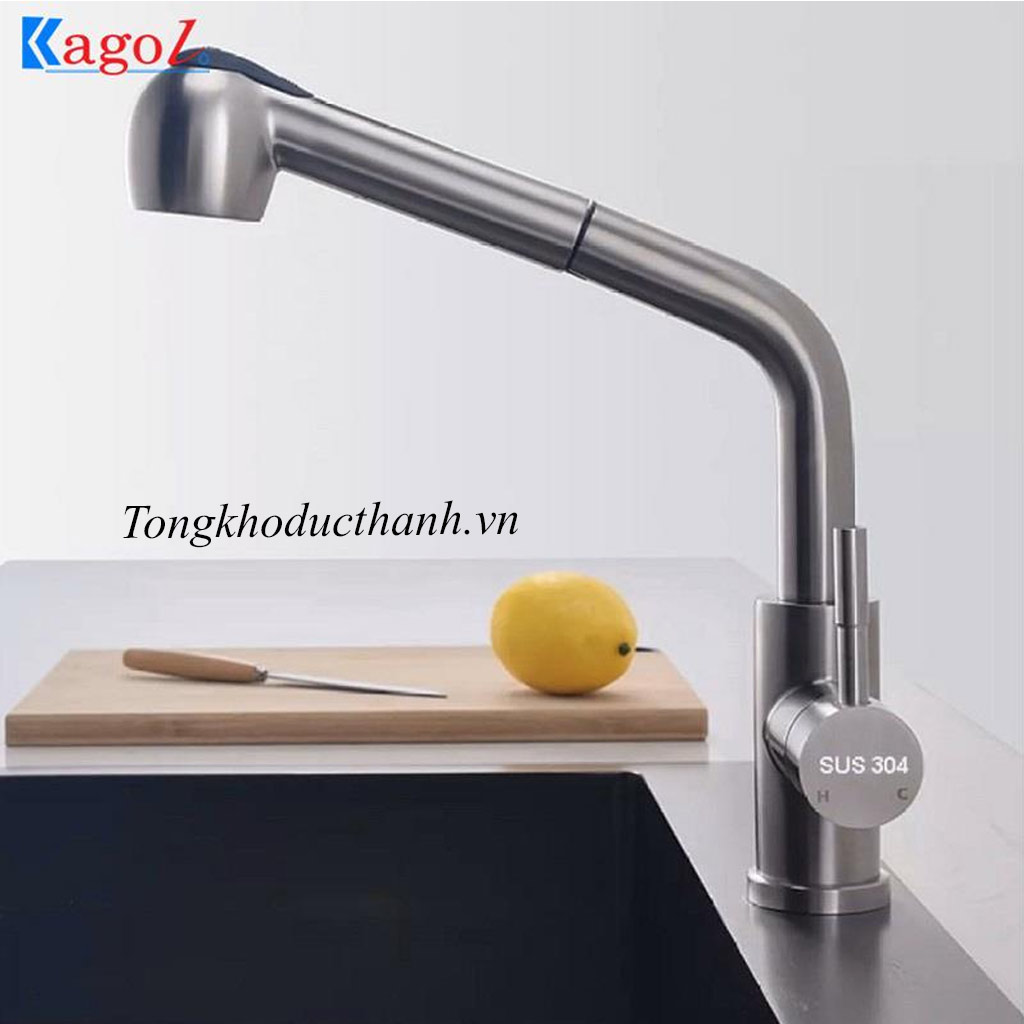 Vòi-rửa-bát-rút-Kagol-K11 Vòi-rửa-bát-rút-Kagol-K11