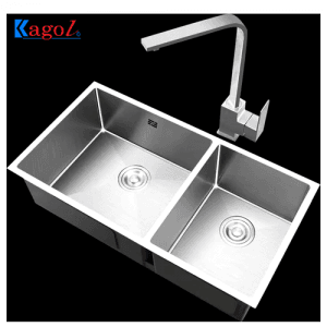 Chậu rửa bát Kagol KA7843  lệch inox 304 âm toàn phần