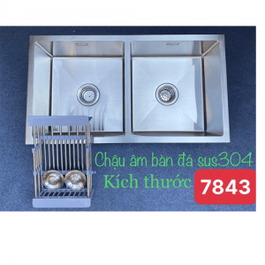 Chậu rửa bát Kagol KA7843 cân inox 304 âm toàn phần