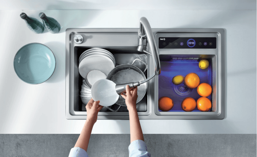Chậu rửa bát Ozone Bello BL-C005 ( 82*48cm) kết hợp sục ozone