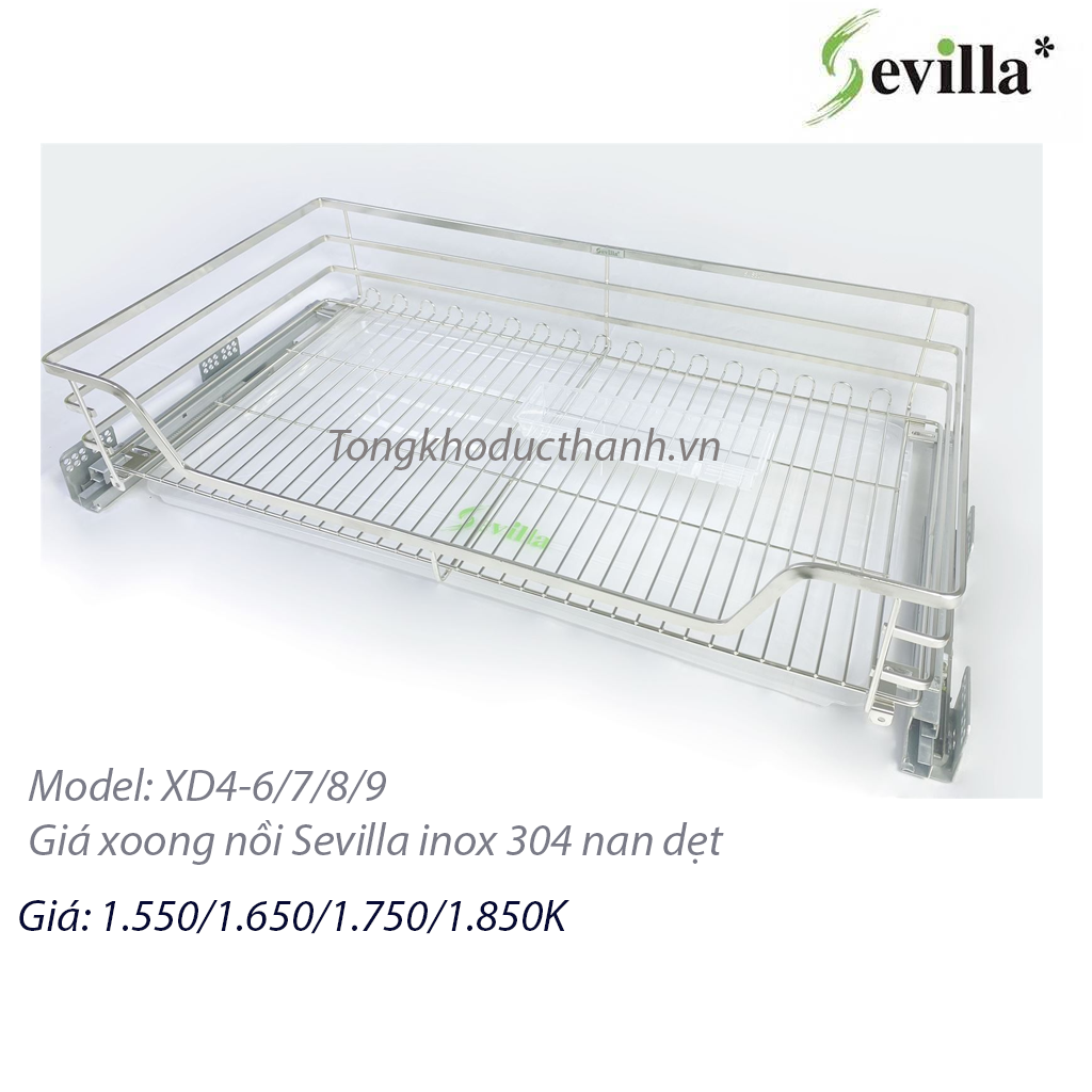 Giá-xoong-nồi-Sevilla-XD4 Giá xoong nồi Inox 304 nan dẹt cao cấp XD4-6/7/8/9( 70-80-90cm) - Ảnh 1