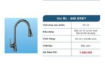 Bộ Combo Chậu Roslerer RL04-7843 nano lệch và Vòi Roslerer RL 866Greey - Ảnh 6