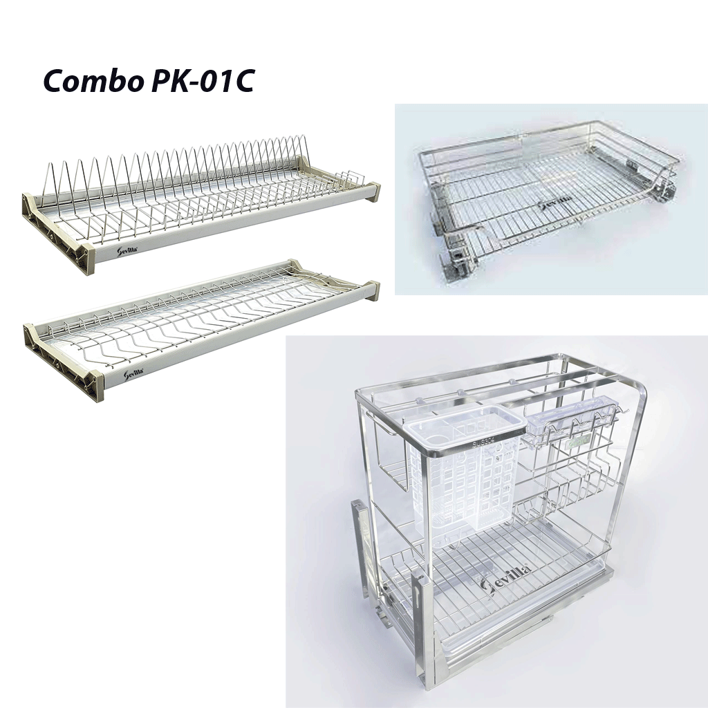combo-phụ-kiện Combo PK-01C phụ kiện tủ bếp Inox 304 cao cấp - Ảnh 1