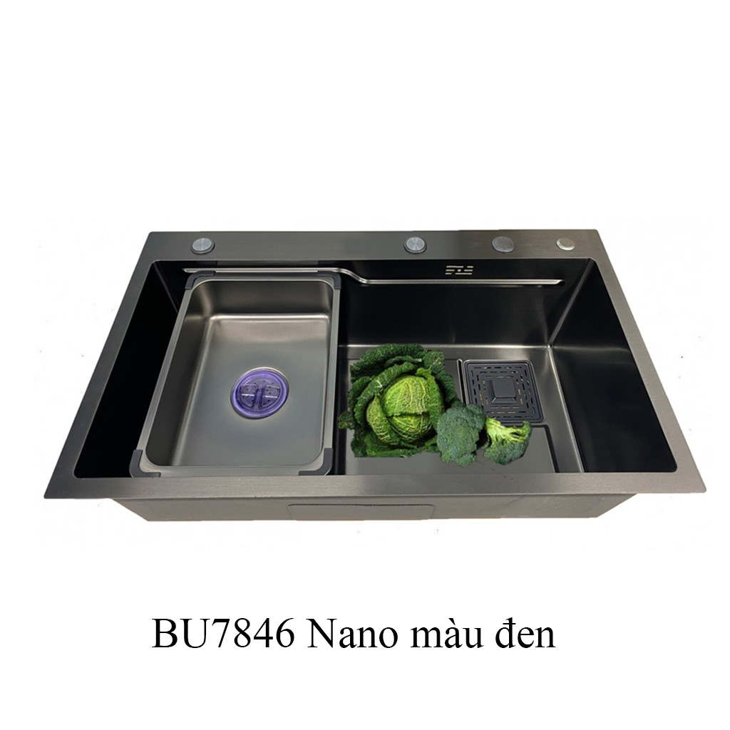 BU7846 nano den Chậu rửa bát Buchen BU7846 nano - Ảnh 1