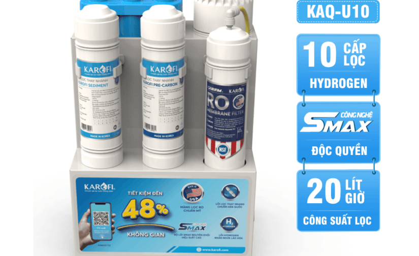 Máy lọc nước Karofi KAQ-U10 (10 lõi lọc)