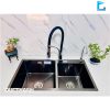 Bộ Combo Chậu Roslerer RL04-8245 nano lệch và Vòi Roslerer RL909 Black