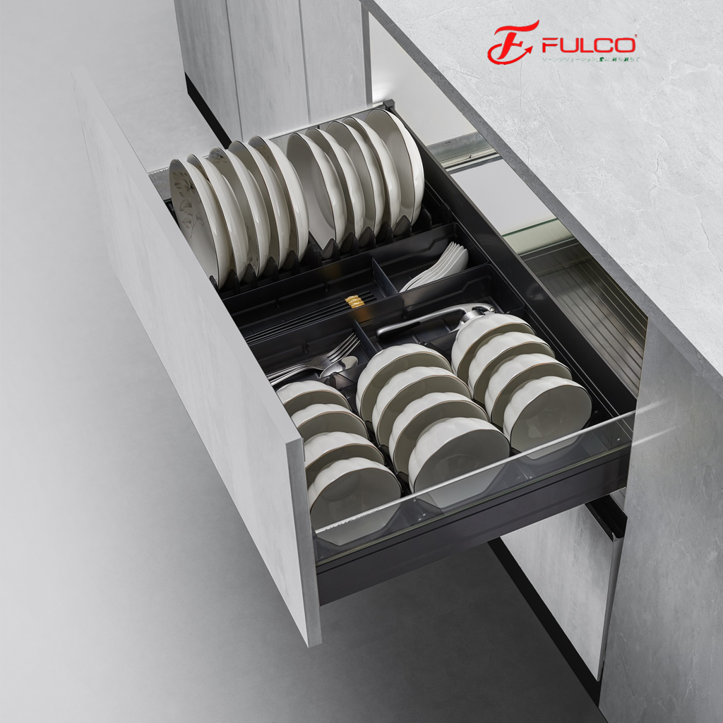 FCA05-B Giá bát tủ dưới phủ nano xám 5 lớp Fulco FCA05-B - Ảnh 1