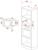 Lò vi sóng âm tủ Kaff KF-MC02 (25 lít) - Ảnh 3