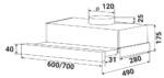 Máy hút mùi Kaff KF-TL800 (80cm) - Ảnh 4
