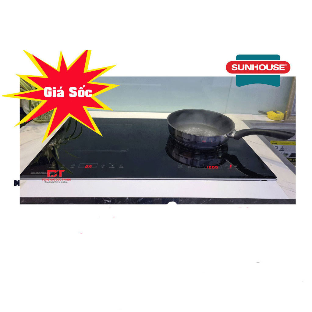 shb-9101s Bếp từ Sunhouse SHB9101S ( Inverter - Bo viền nhôm kính) - Ảnh 1