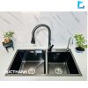 Bộ Combo Chậu Roslerer RL04-7843 nano lệch và Vòi Roslerer RL 866Greey