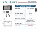 Bộ Combo Chậu rửa bát đơn âm Gento GT04-7843 Nano - chống xước, chống bám bẩn và Vòi rút - Ảnh 3