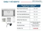 Combo bộ Chậu rửa bát Gento Inox chống xước GT04-7848 New và vòi rút vuông - Ảnh 4