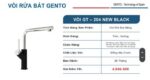 Bộ Combo Chậu rửa bát đơn âm Gento GT04-7843 Nano - chống xước, chống bám bẩn và Vòi rút - Ảnh 4