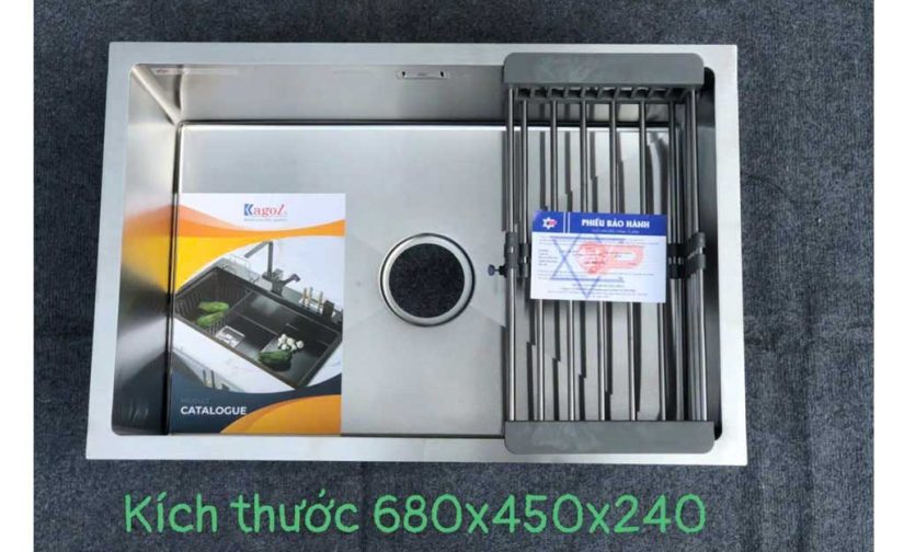 Chậu rửa bát Kagol âm toàn phần (Kt 68*45)