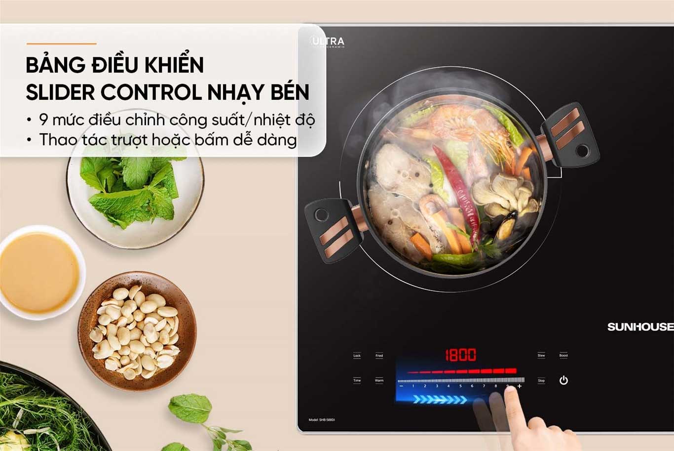 Bếp từ Sunhouse SHB588DI - ảnh 7