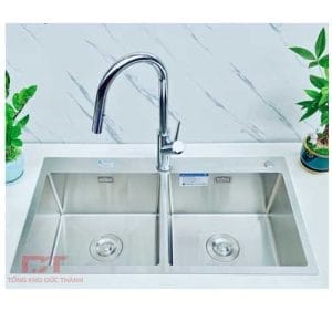 CV08 Chậu cân Roslerer 8245 inox 304, Vòi rút