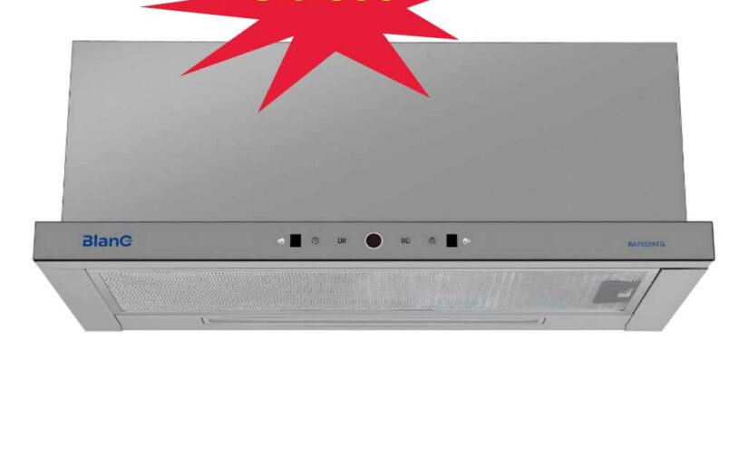 Máy hút mùi âm tủ BlanC BA 7002ATG công suất 1.800m3