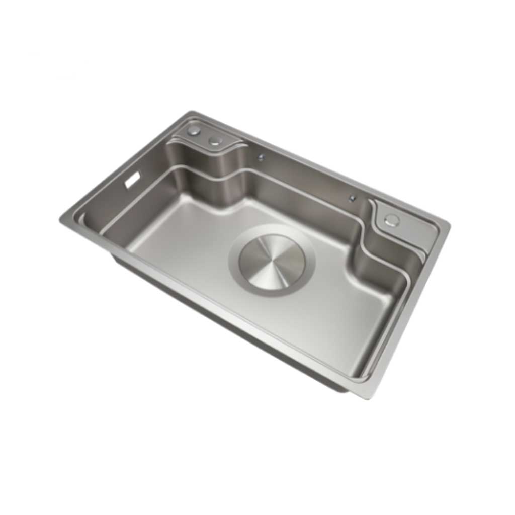 7848 Chậu rửa bát Moomton MO7848 inox SUS304 vân sần chống xước - Ảnh 1