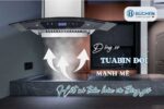 Máy hút mùi kính cong Buchen BU85HS Clean tự động làm sạch mô tơ - Ảnh 4