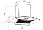 Máy hút khử mùi kính cong FSCH370B - Ảnh 2