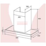 Máy hút mùi chữ T Canzy CZ-H1070CT mẫu mới 2026 - Ảnh 2