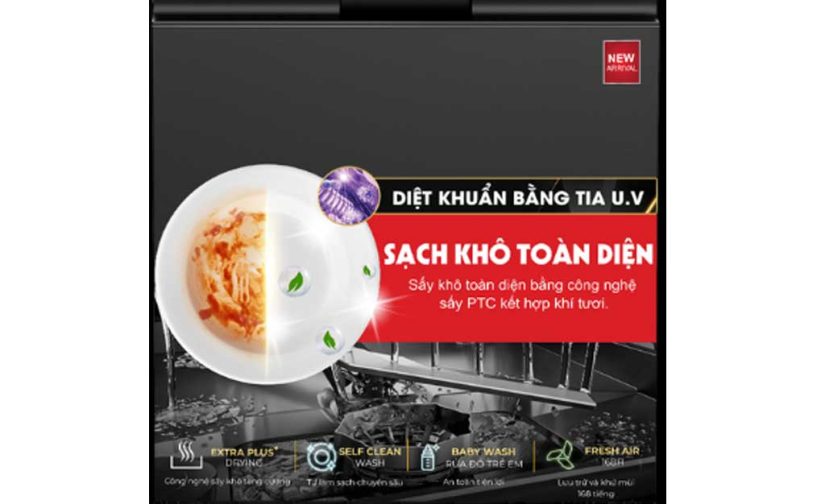 Máy rửa bát kocher X15UV -17 bộ