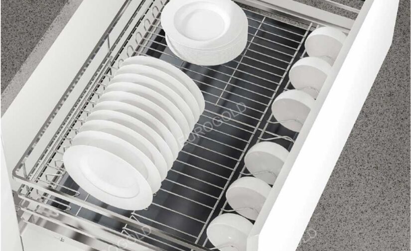 Giá bát tủ dưới Eurogold inox 304 nan dẹt EP70 (EPD7270VX)70cm