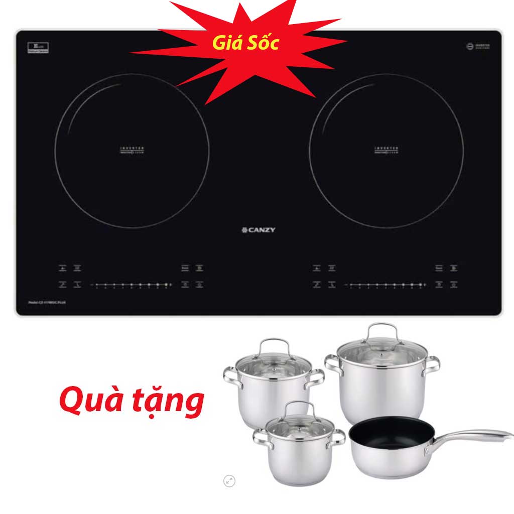 17882c Bếp từ Canzy CZ-I17882C Plus mẫu mới bo viền nhôm - Ảnh 1