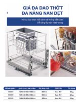Giá dao thớt đa năng nan dẹt Blanc BC30S-35S-40S - ảnh 2