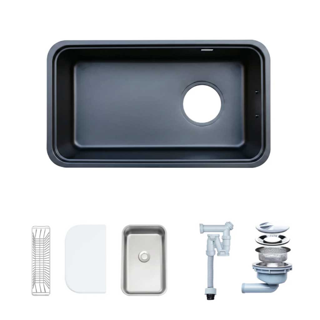 A284B Chậu rửa bát 1 hố NOBINOX NOVA A284B - Ảnh 1