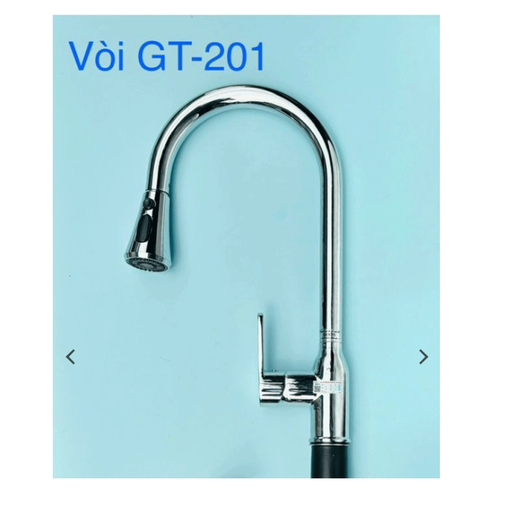 201 Vòi rửa nóng lạnh dây rút Gento GT-201 - Ảnh 1