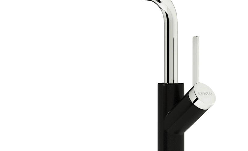 Vòi rửa nóng lạnh dây rút Gento GT-204 new Black